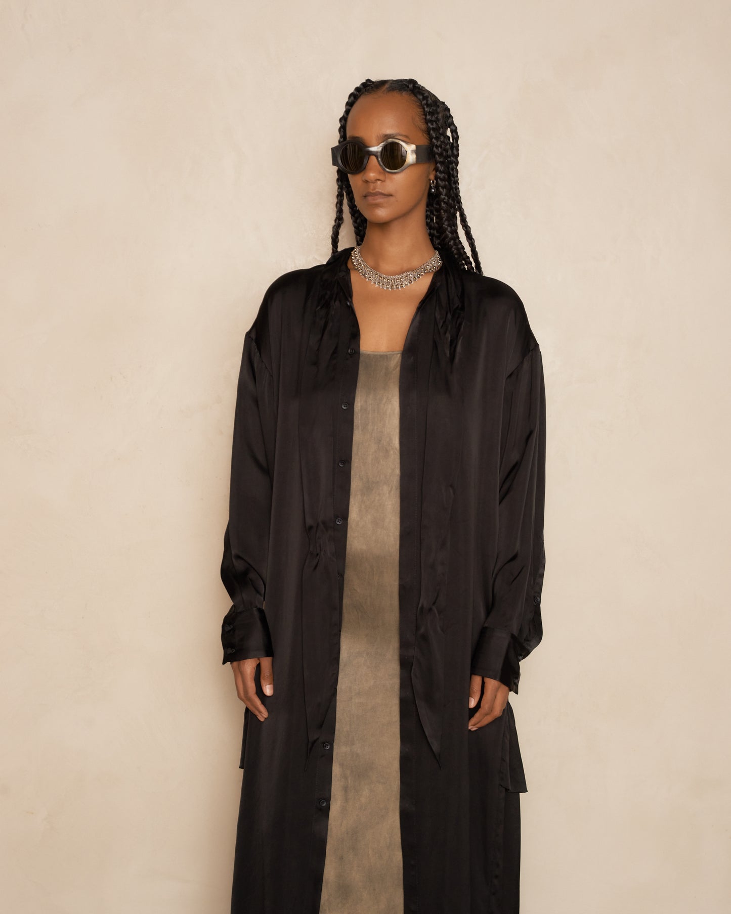 Black Le Horn Titanium Sunglasses