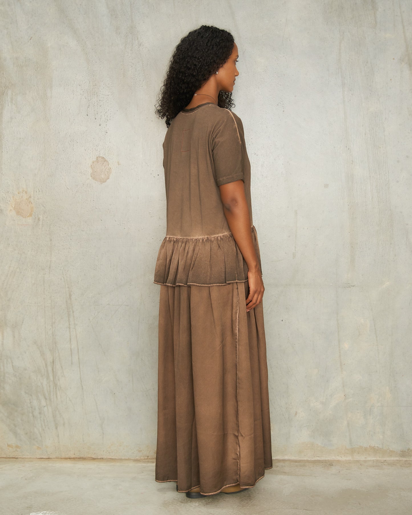 Brown Dyed Dudi Dress