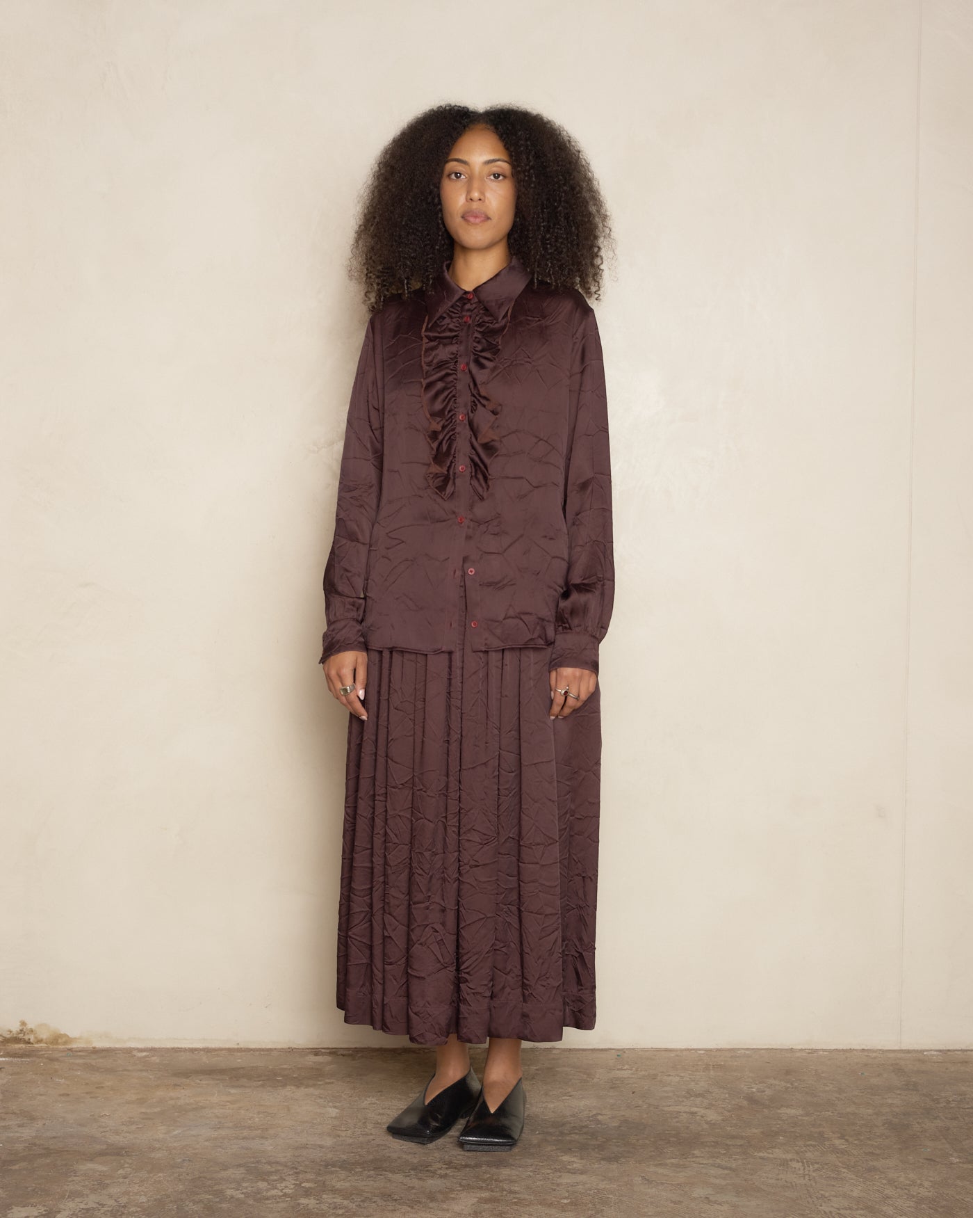 Dark Red Gillian Skirt