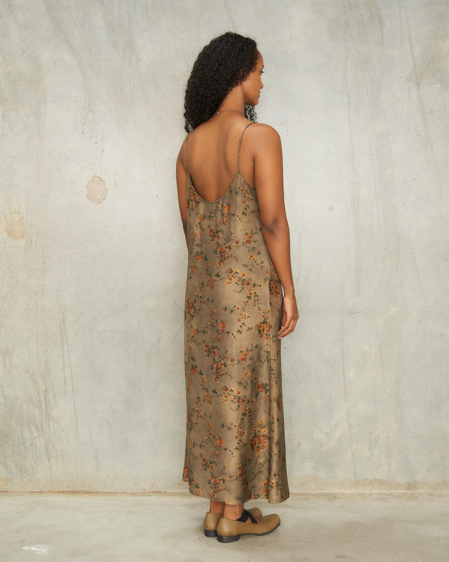 Grey Floral Anaya Dress
