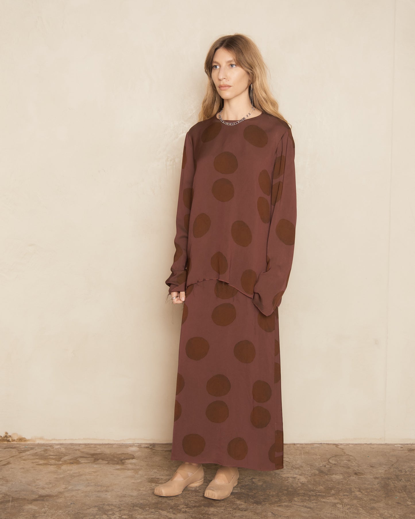 Rose Brown Spot Talley Top