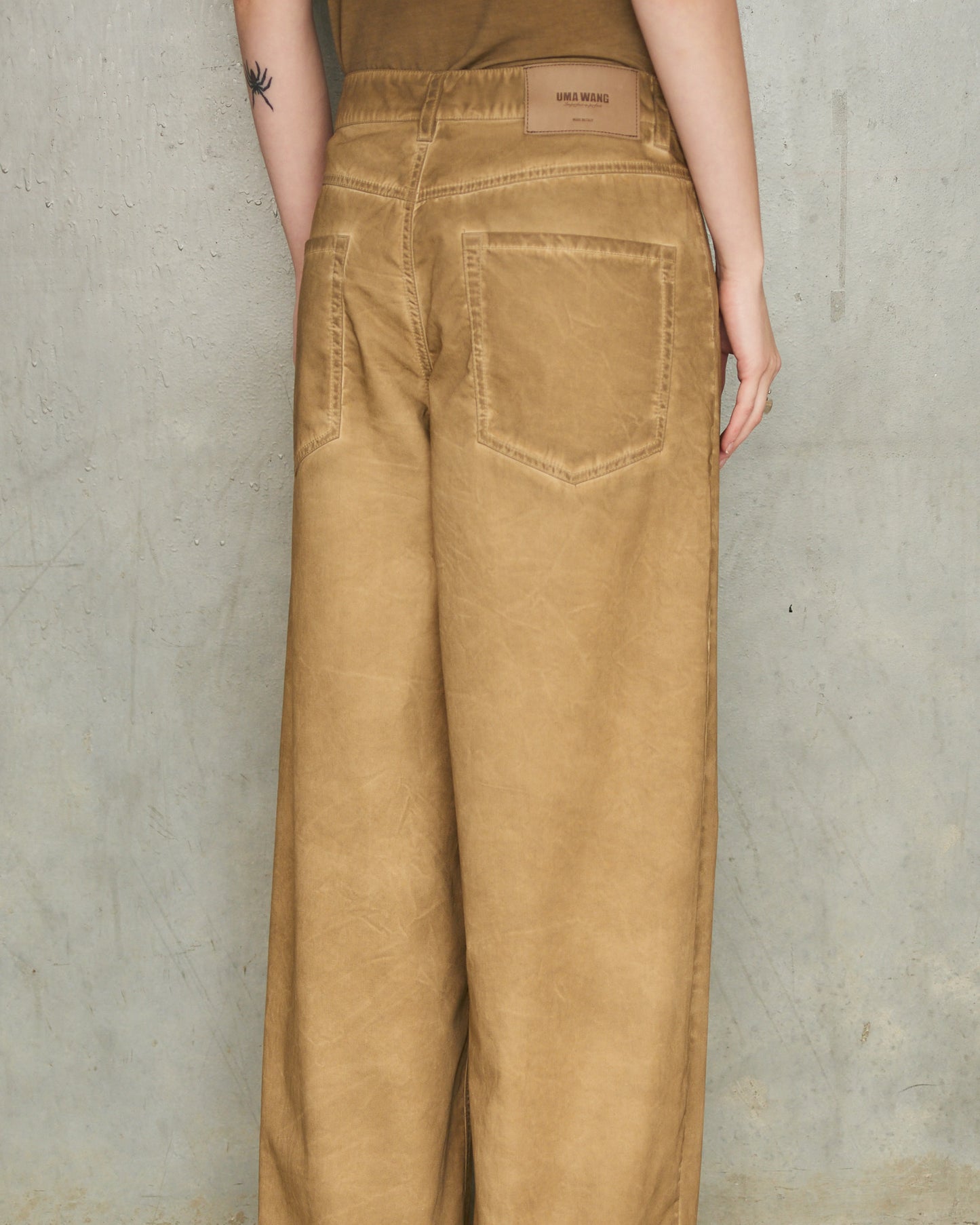 Tan Denim Ball Pants