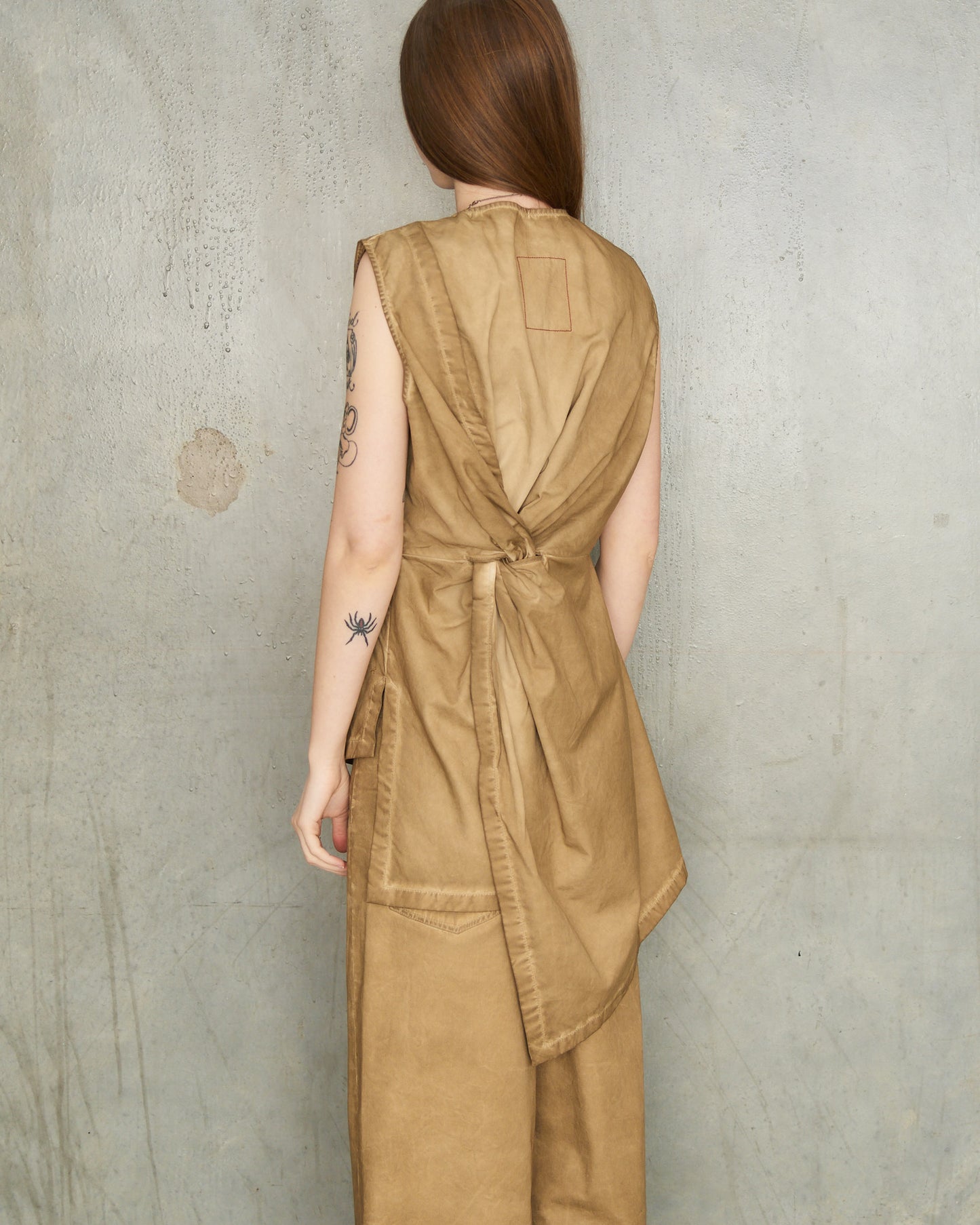Tan Denim Kirai Vest