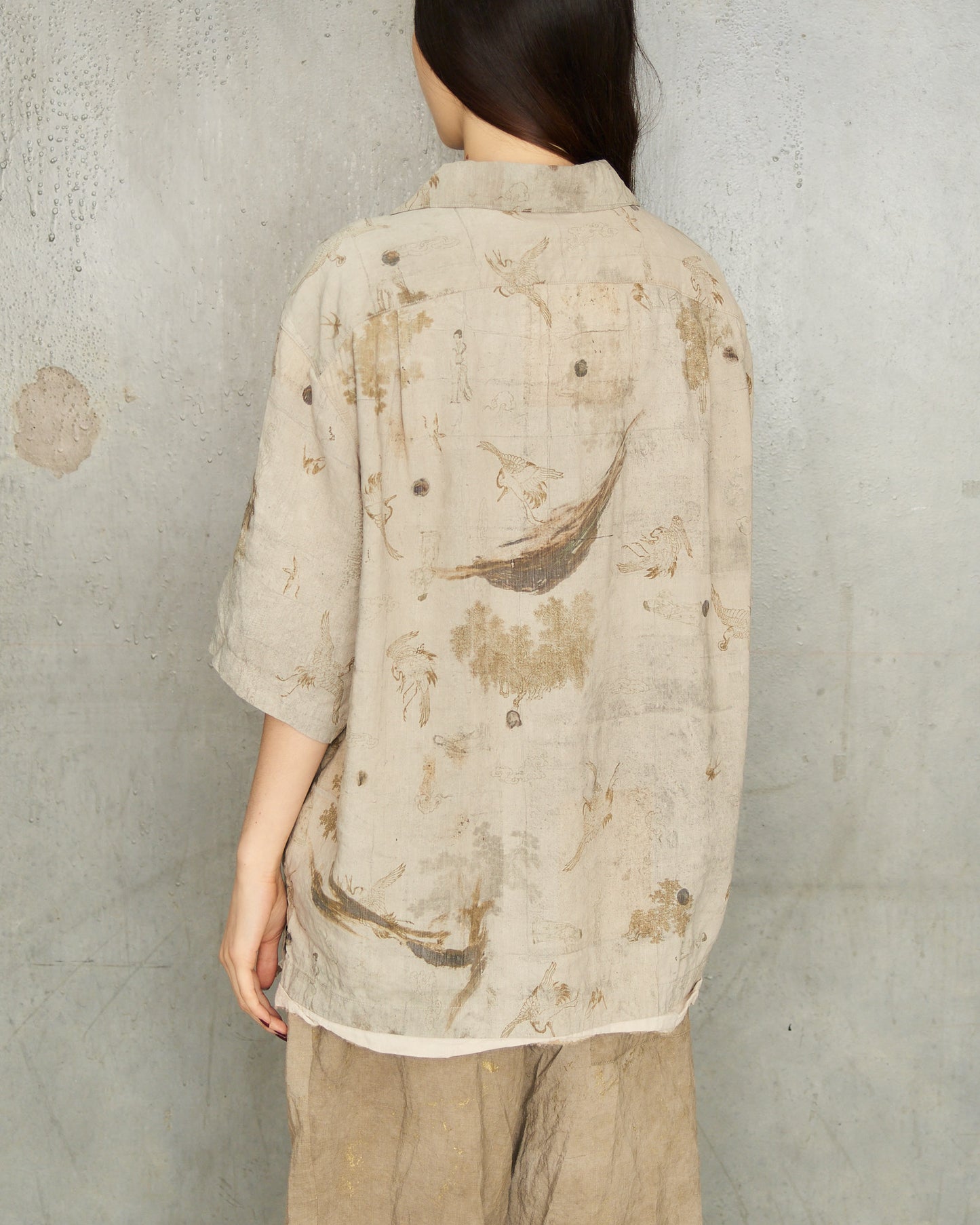 Sage Print Short Sleeve Shirt