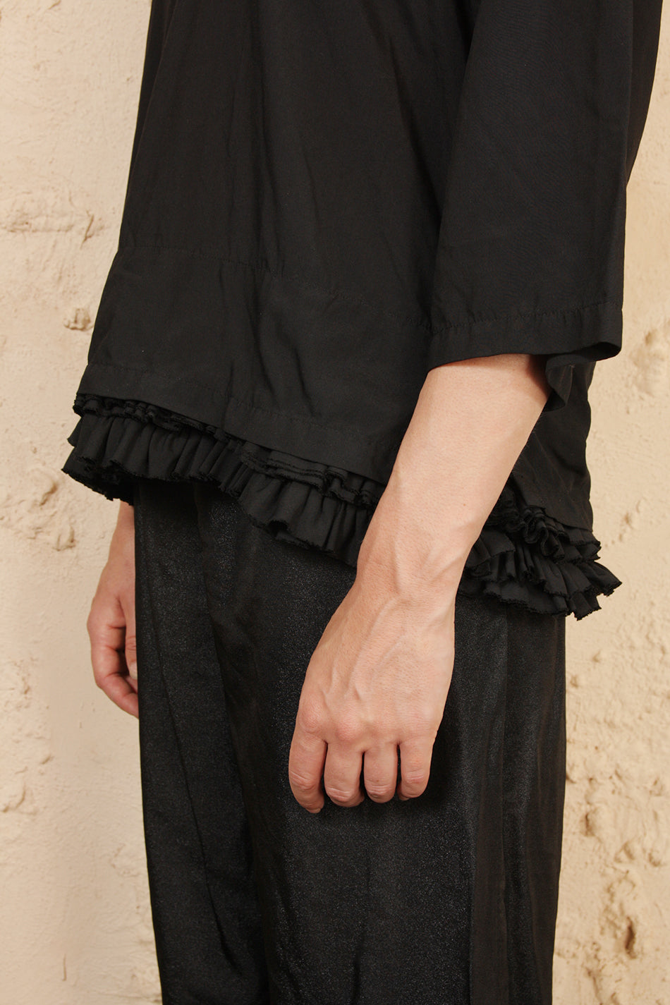Ruffled Hem Blouse