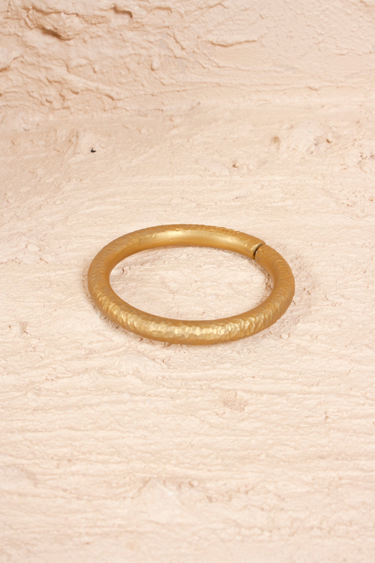 Beaten Gold Bangle