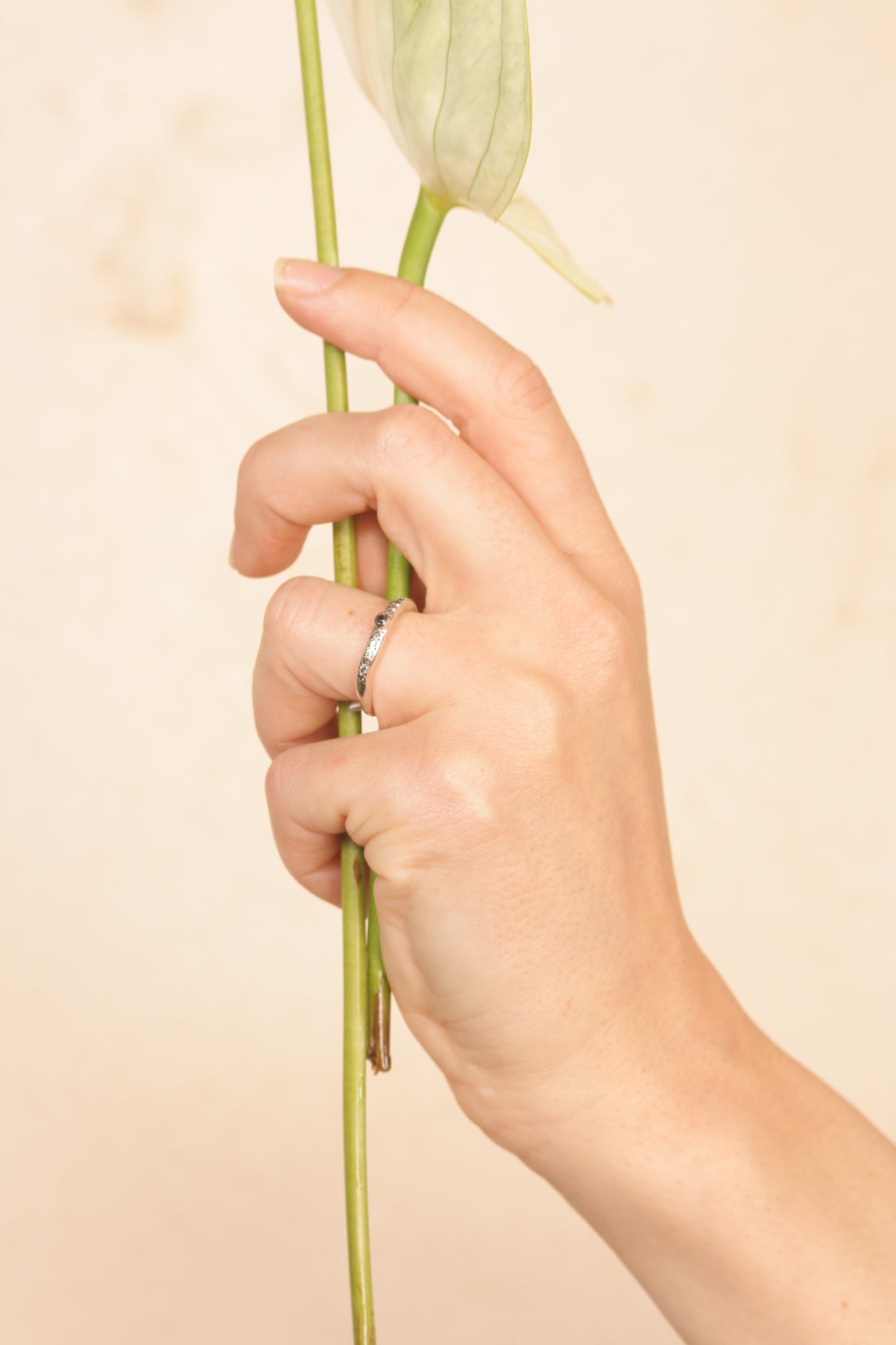 Riyo Black and Grey Diamond Ring