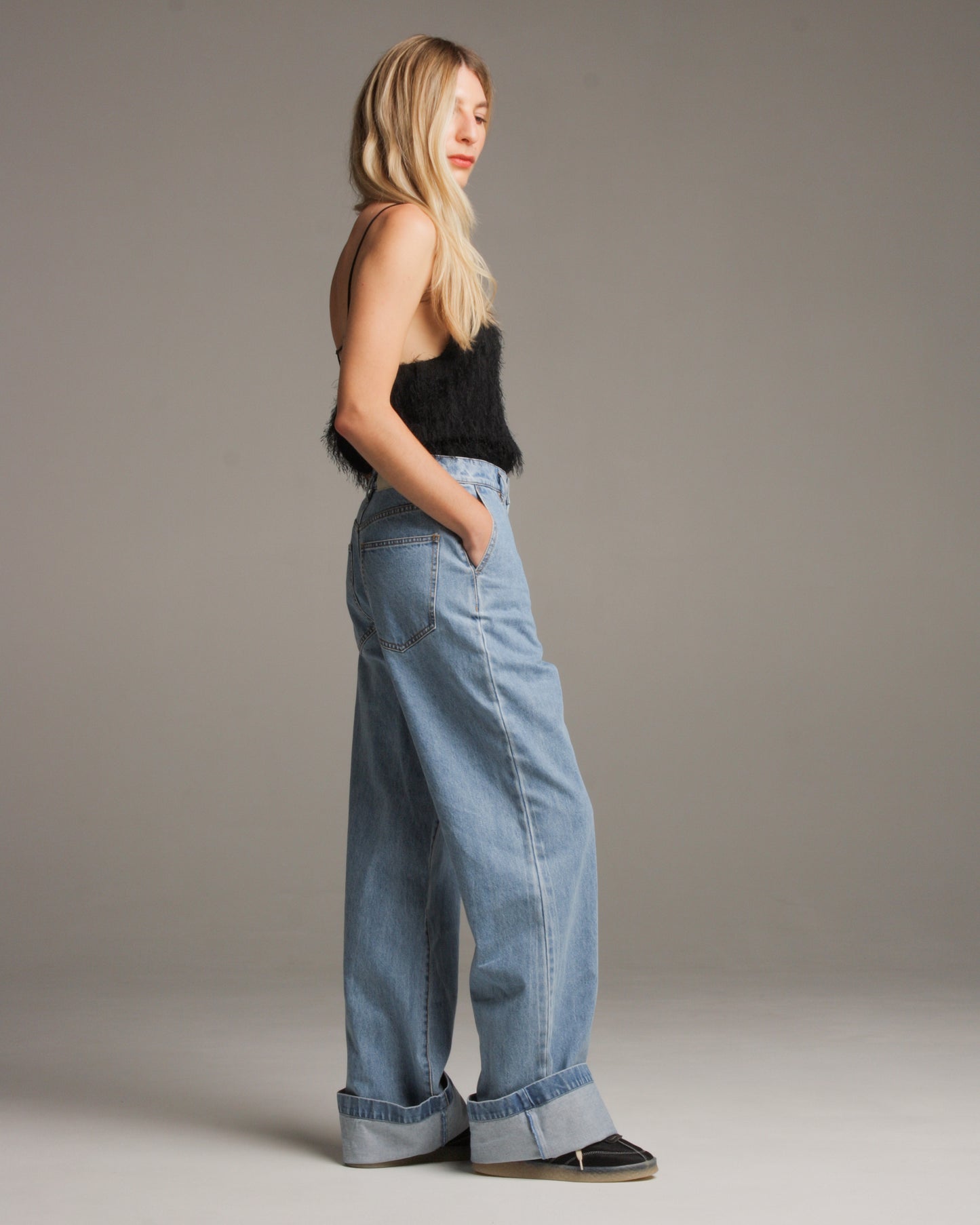 Pika Light Blue Denim Trouser