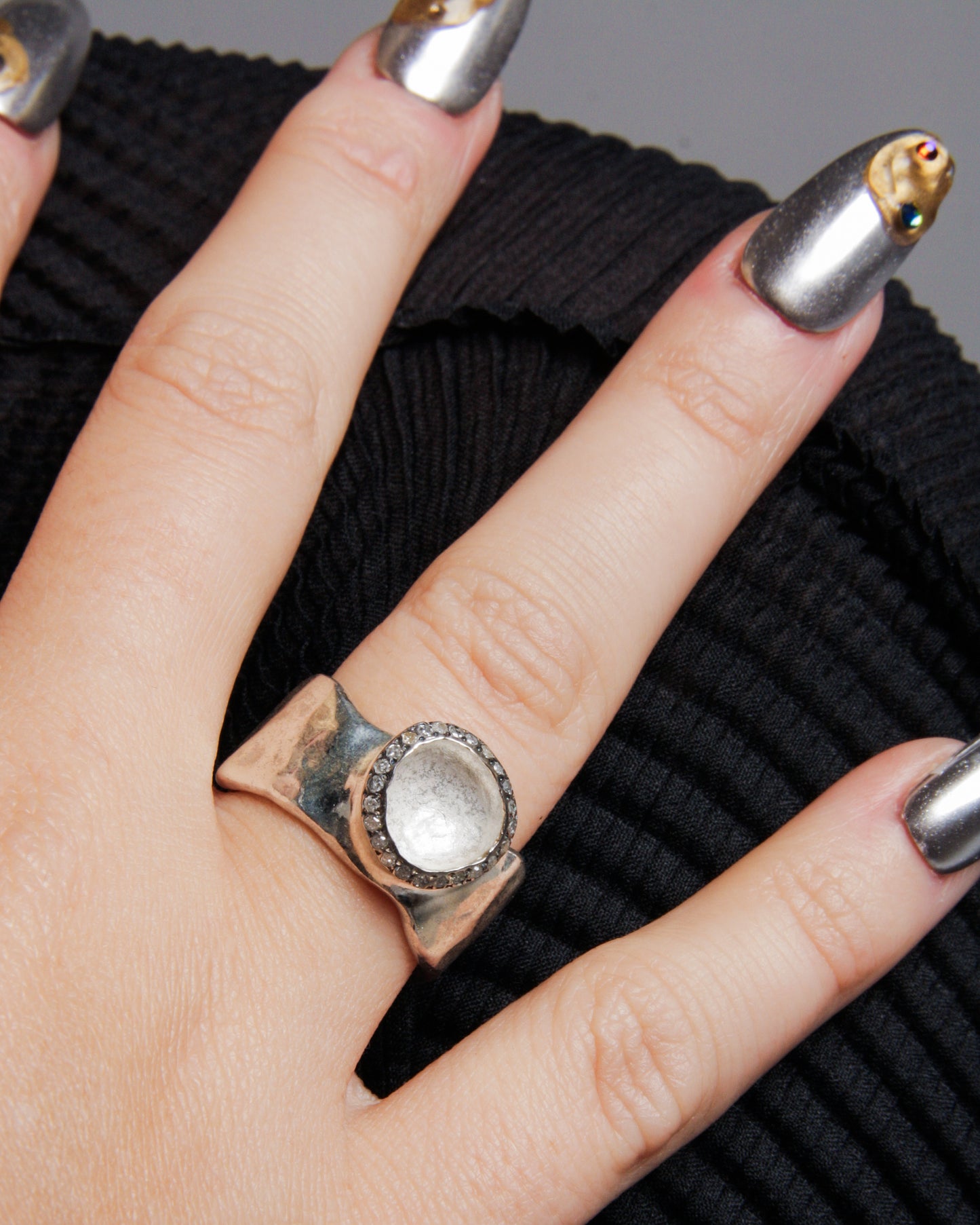 Addison Icy Grey Diamond Ring