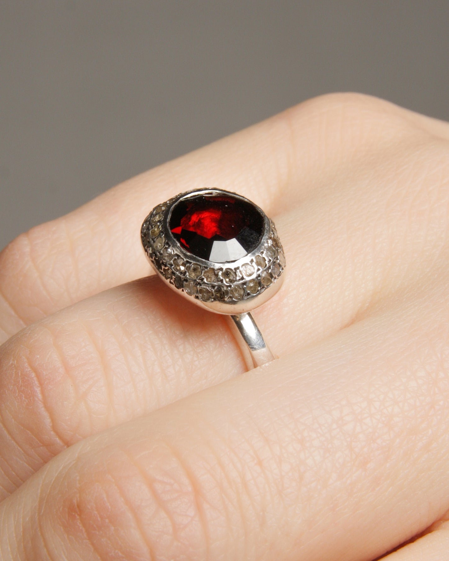 Carrie Garnet Ring