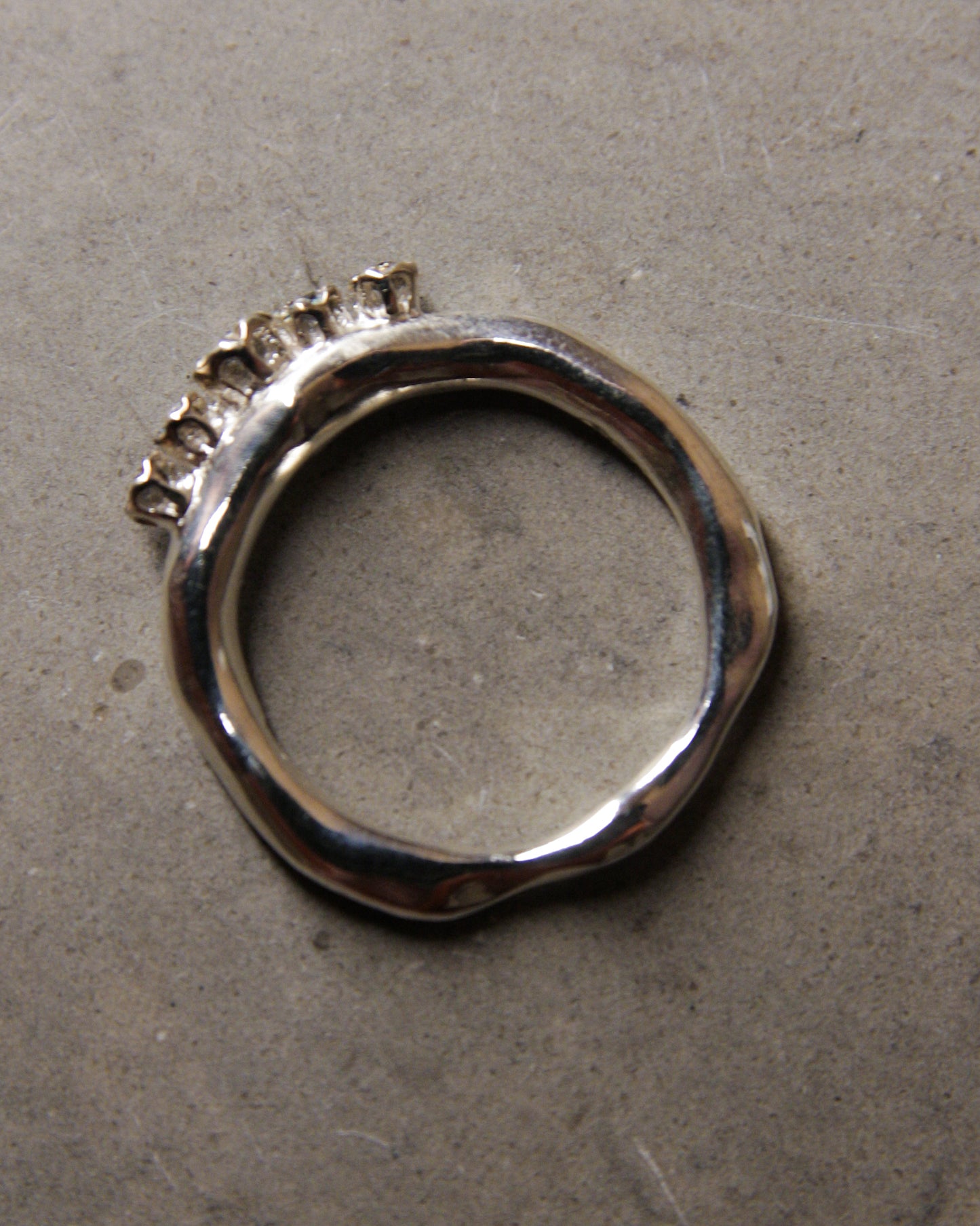Poppy IIII Icy Grey Diamond Ring