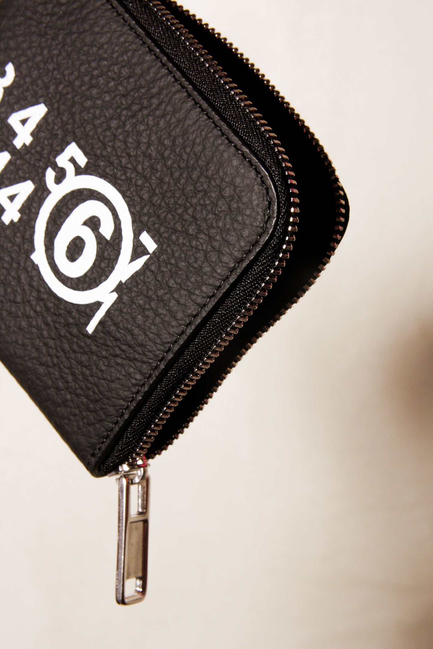 Black Logo Zip Wallet