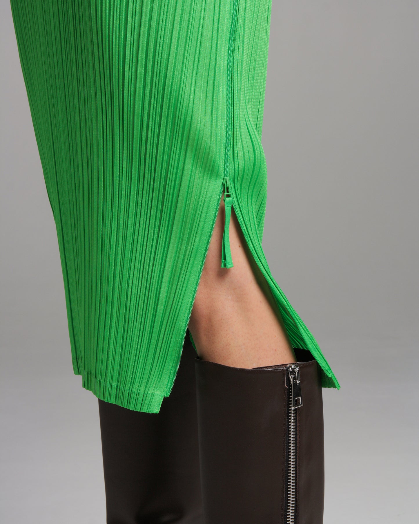 Green Side Zip Tank Dress