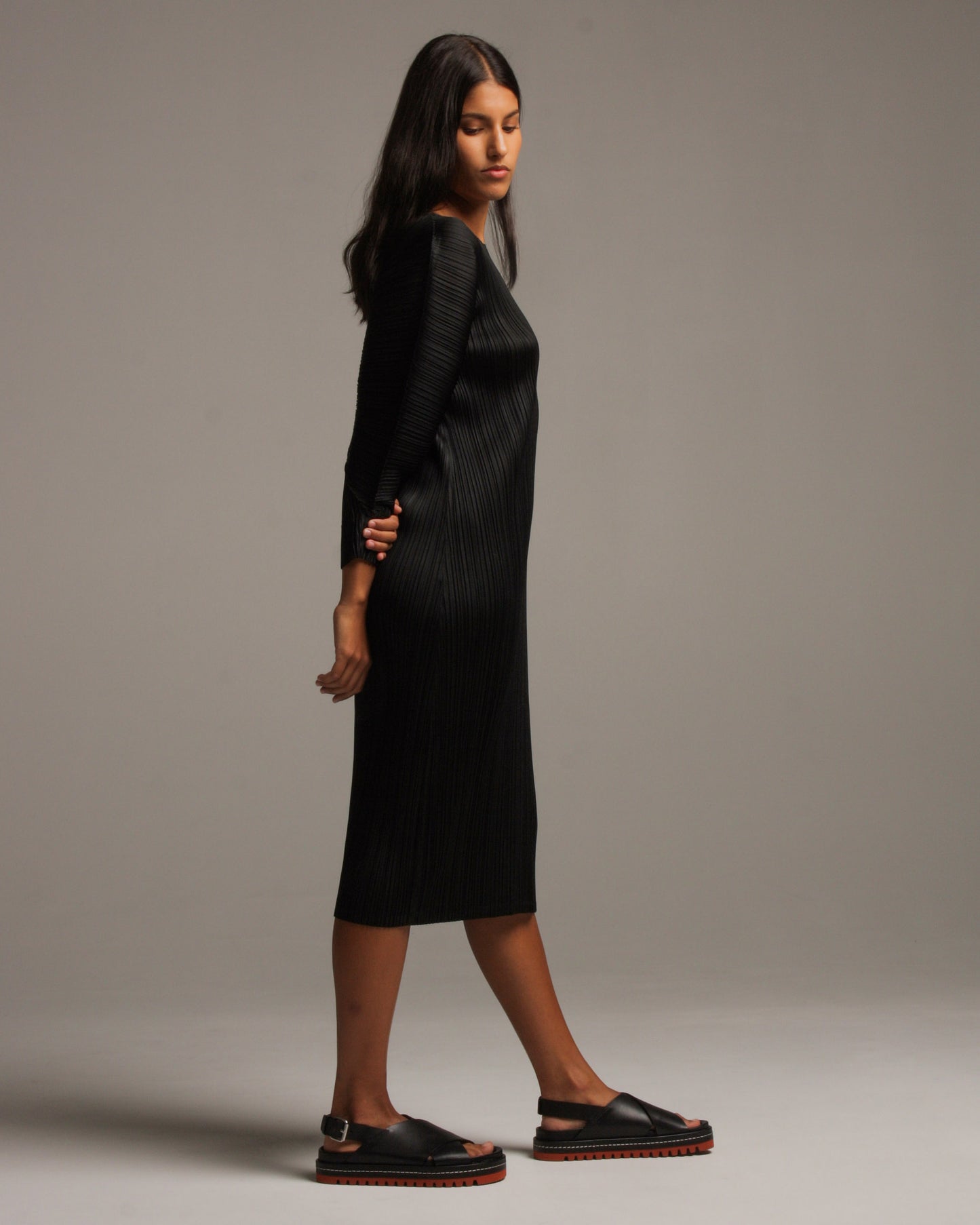 Sculpted Sleeve Dress