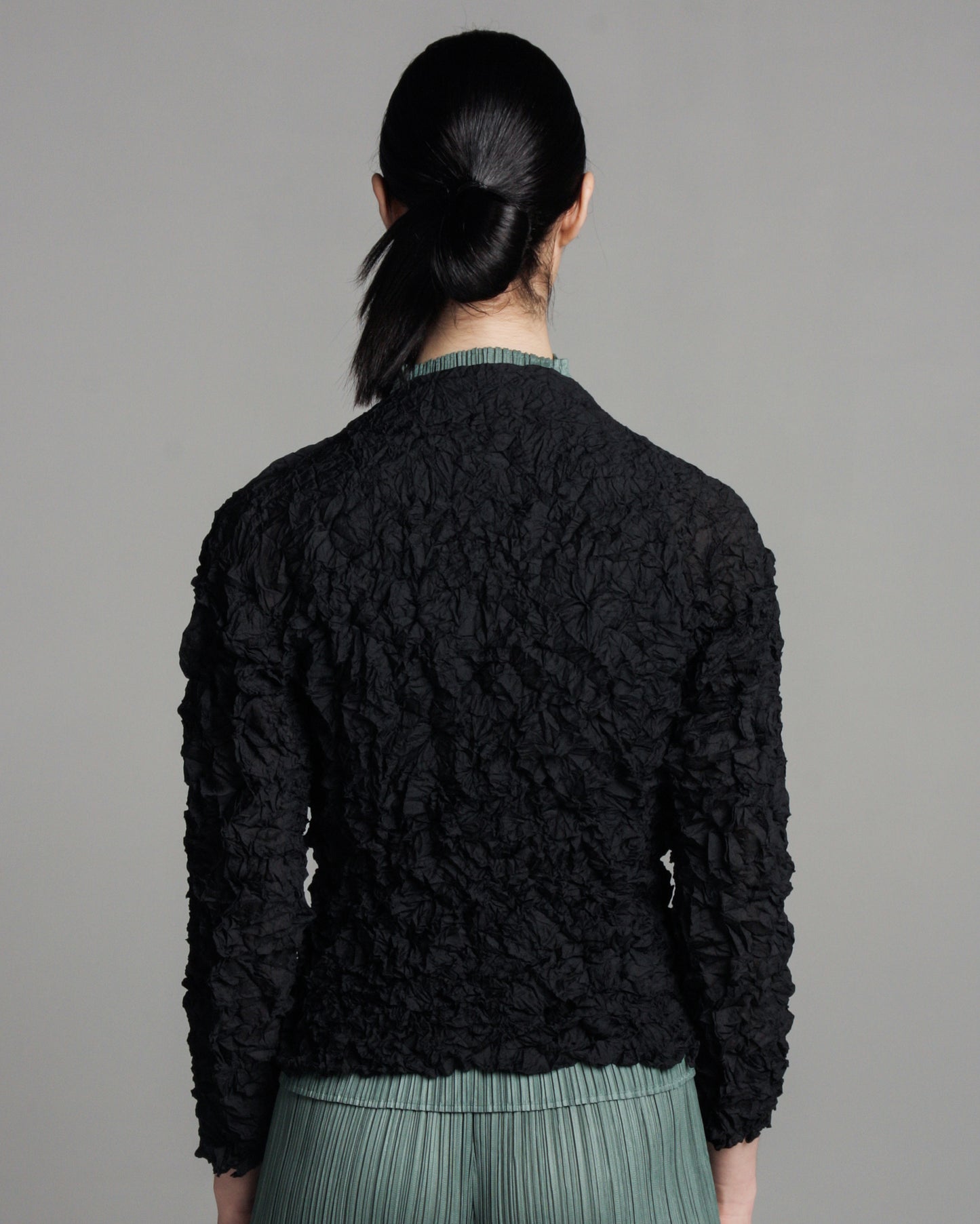 Black Meringue Longsleeve Cardigan