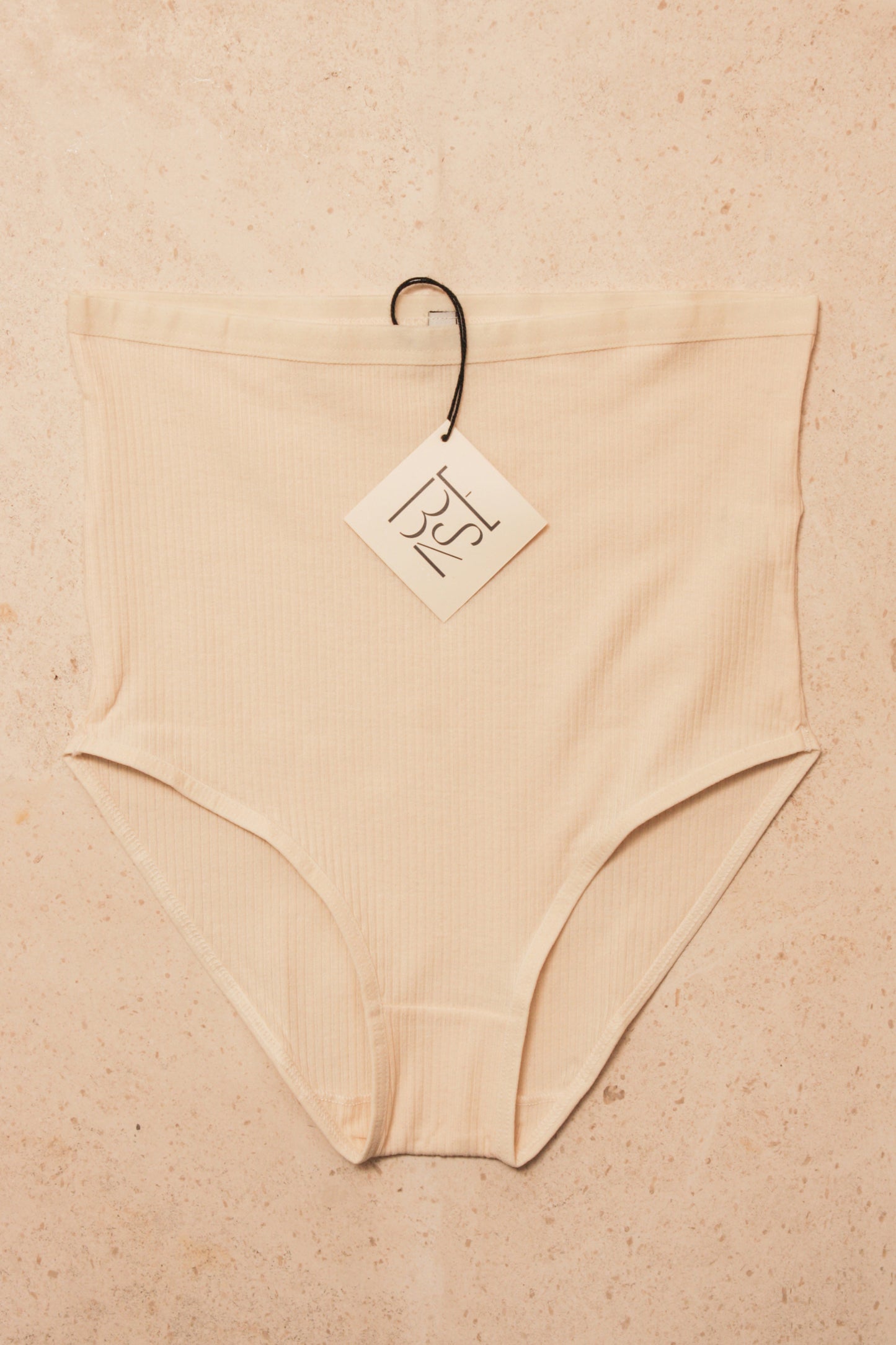 Highwaist Bell Pants Cotton Rib