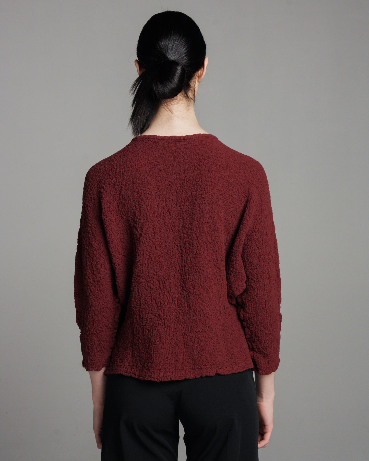 Maroon Cauliflower Loose Top