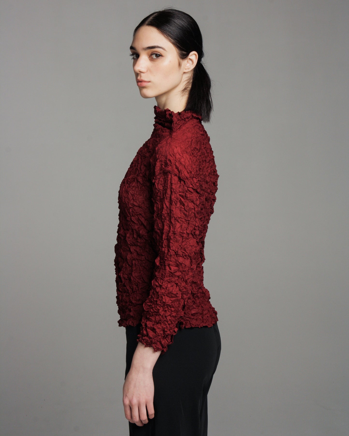 Maroon Meringue Longsleeve Top