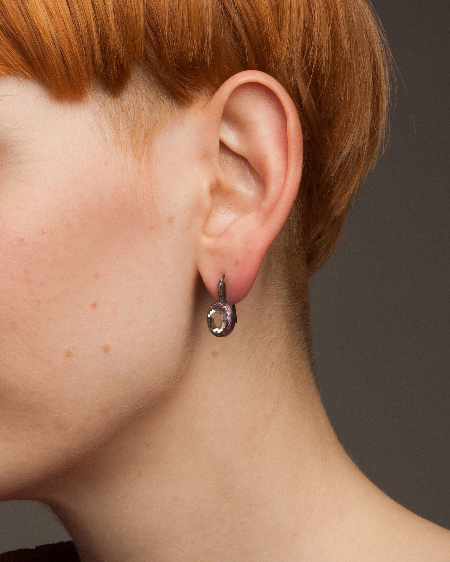 Beenu Pink Sapphire Prasiolite Earrings