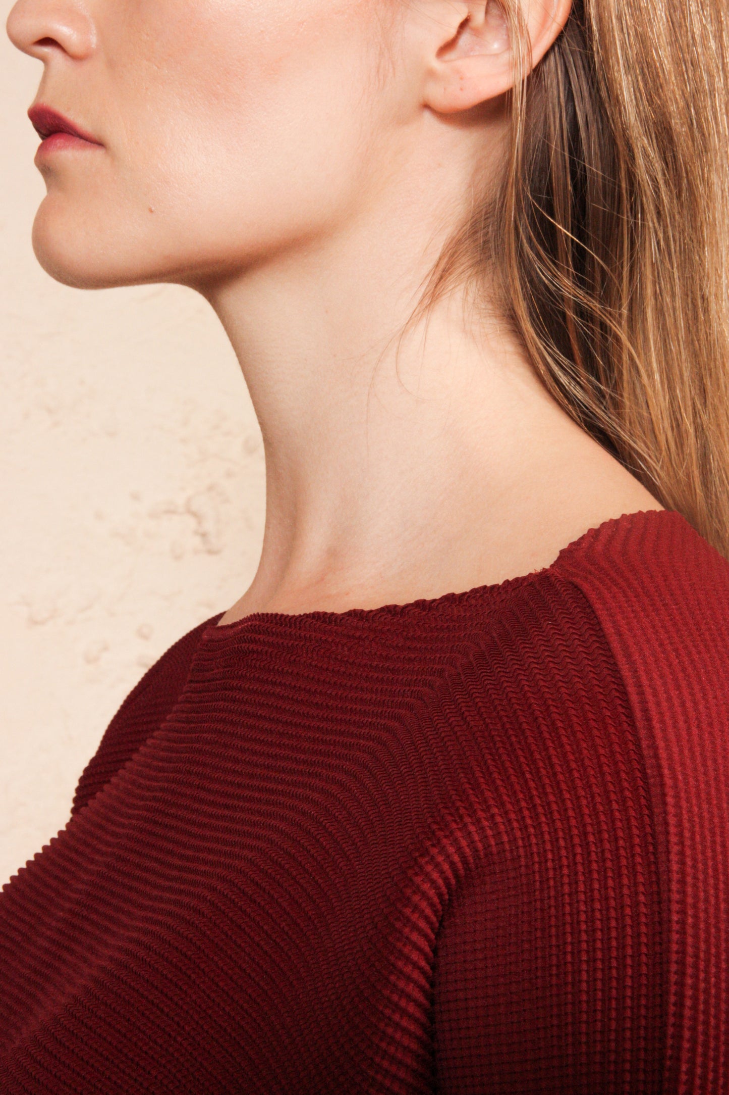 Dolman Micropleated Top