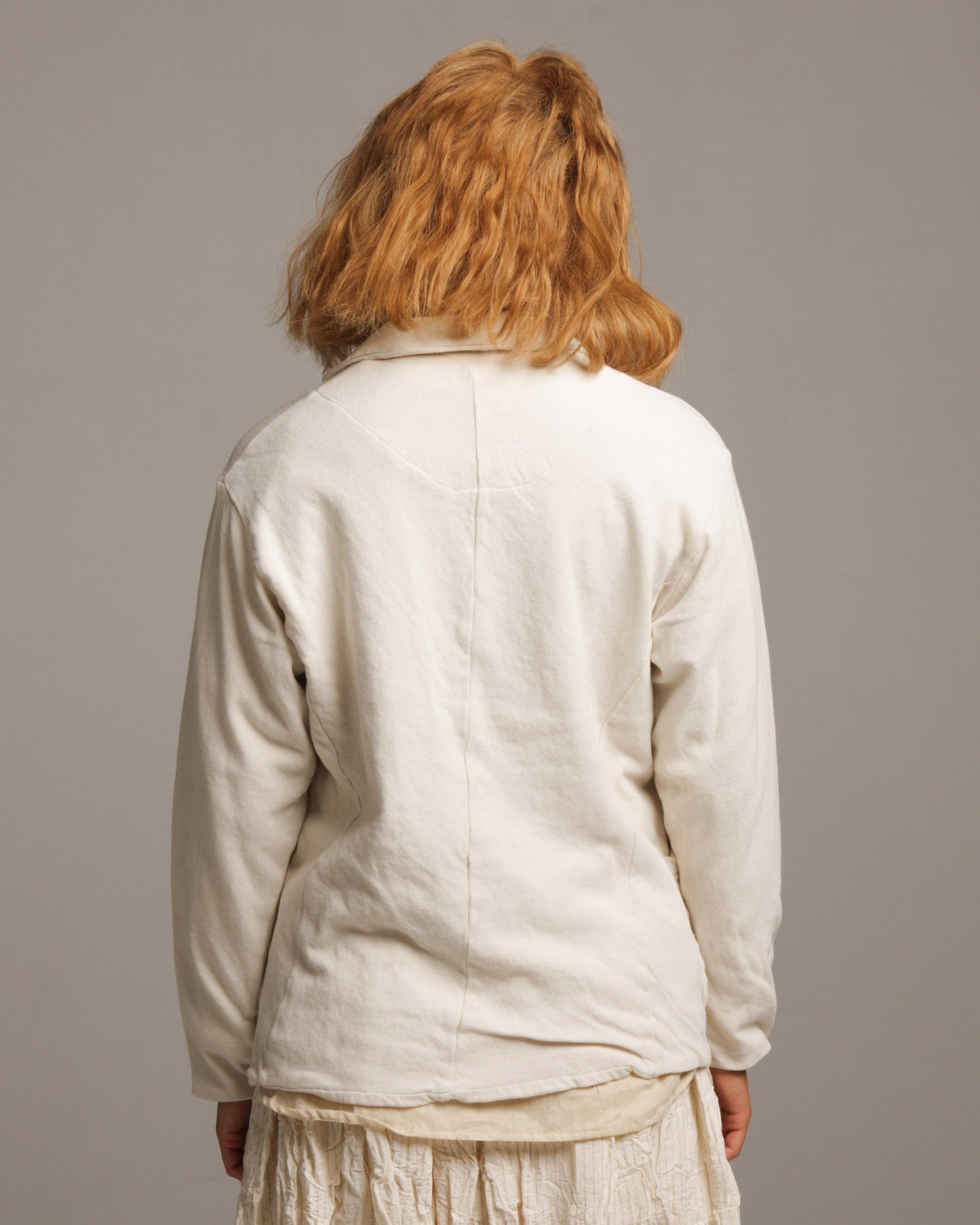 Ivory Cotton Knitted Jacket