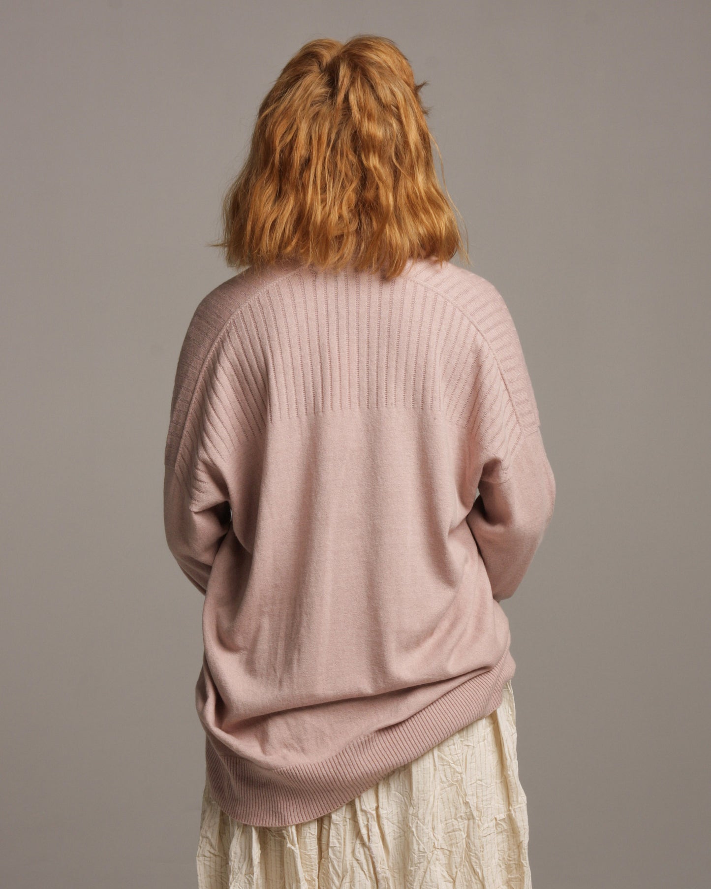Sakura Raw Collar Cardigan