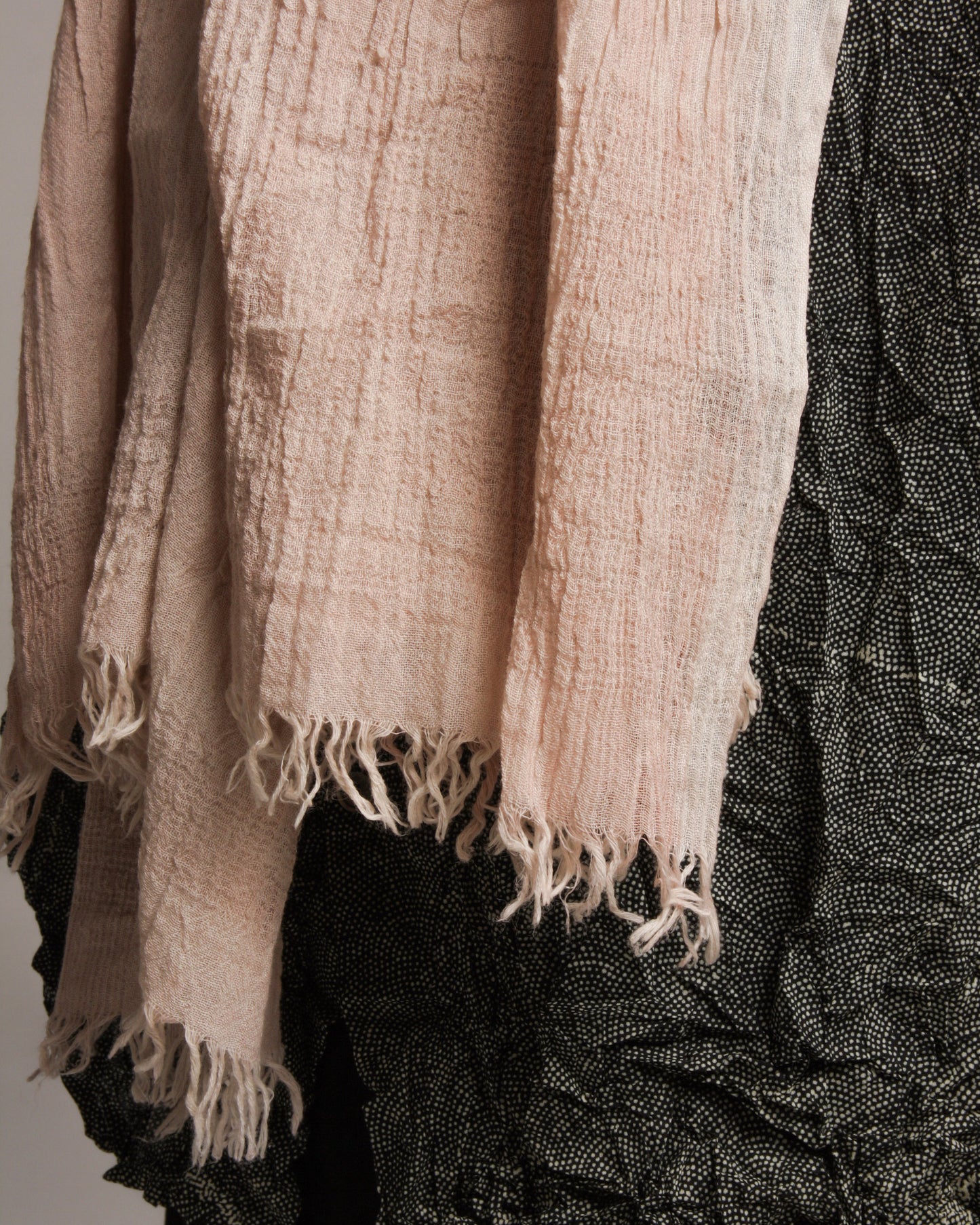 Soft Pink Linen Stole