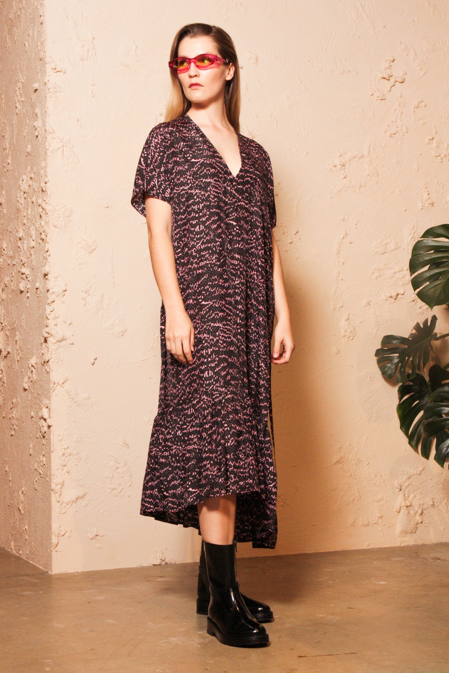 Darika Snake Print Dress