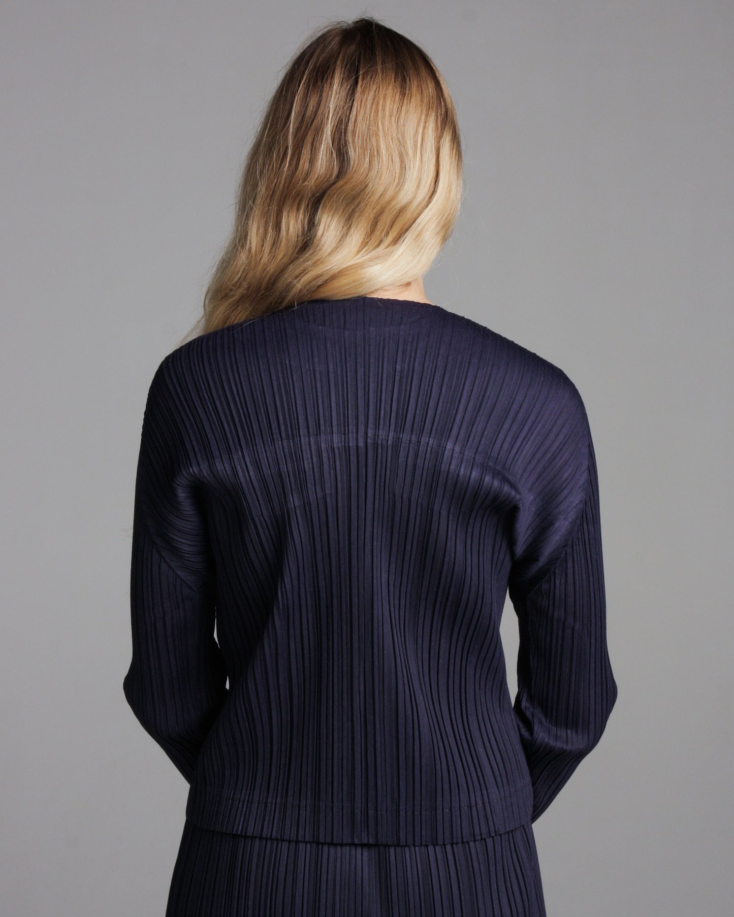 Indigo Ramie Buttoned Top