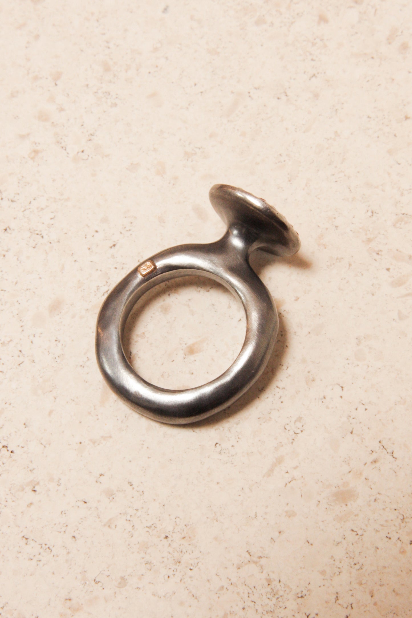 Emica Diamond and Red Sapphire Ring