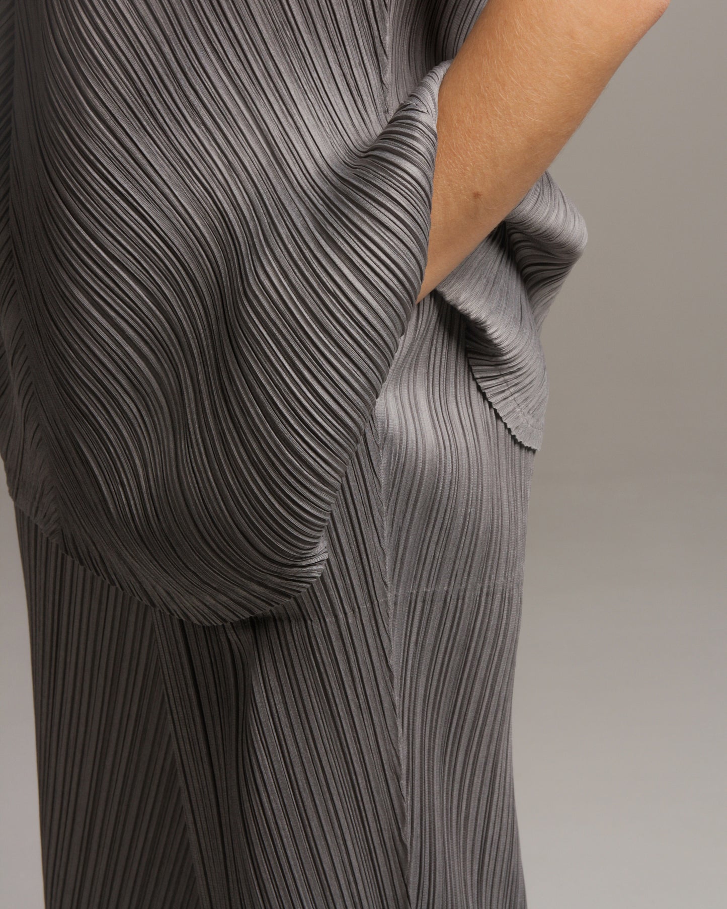 Silver Melange Trouser