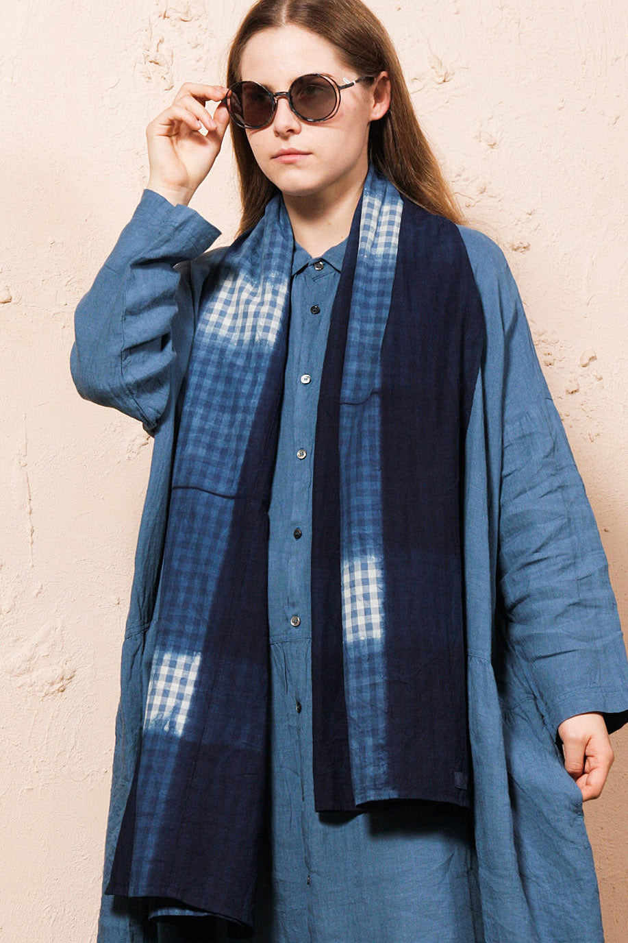 Hand Dye Itajime Stole