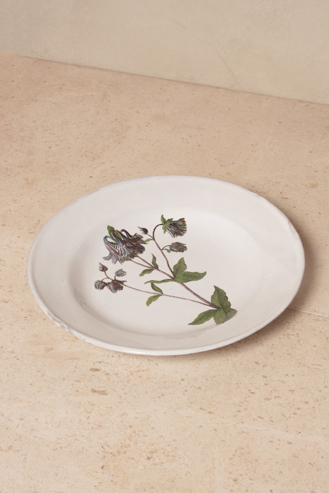 Columbine Flower Soup Plate