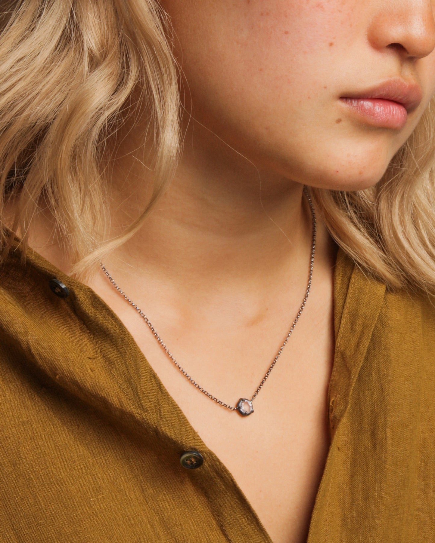 Belquis Pink Quartz Necklace