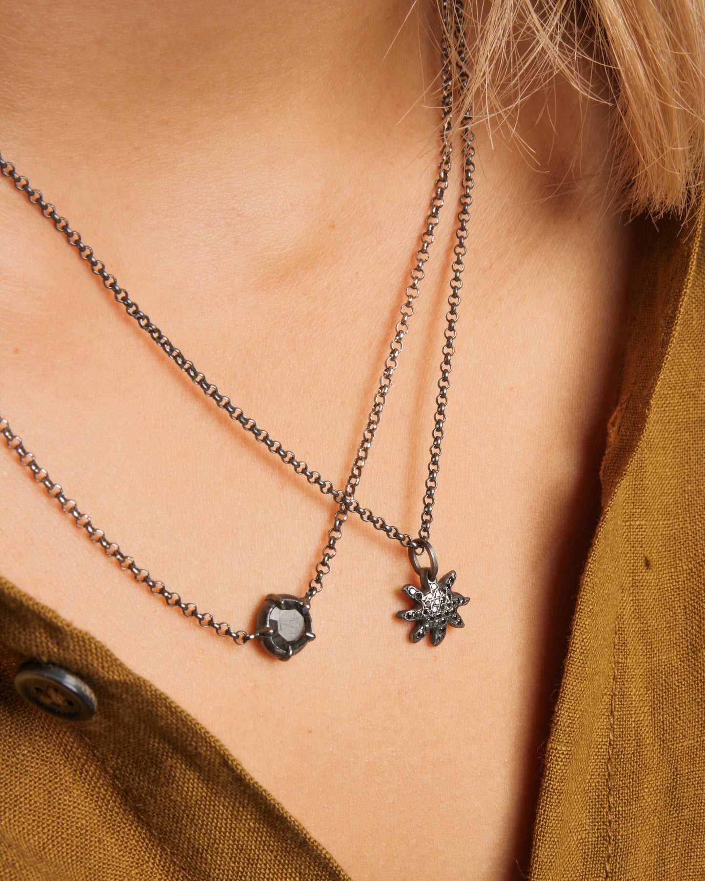 Sunny Black Diamond Necklace