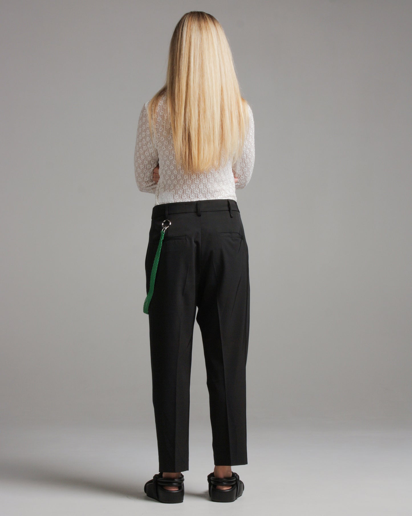 Poly Tech Pleated Tapered Pant