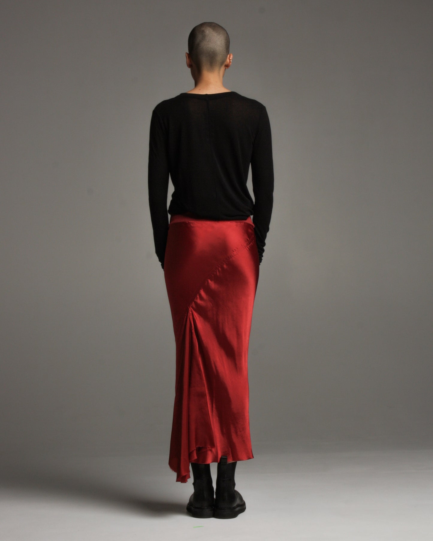 Carnelian Calf Bias Skirt