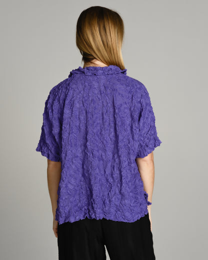Violet Geometric Farm Pile Meringue Top