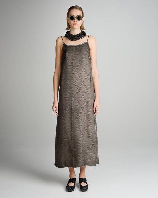Grey Brown Anaya Dress