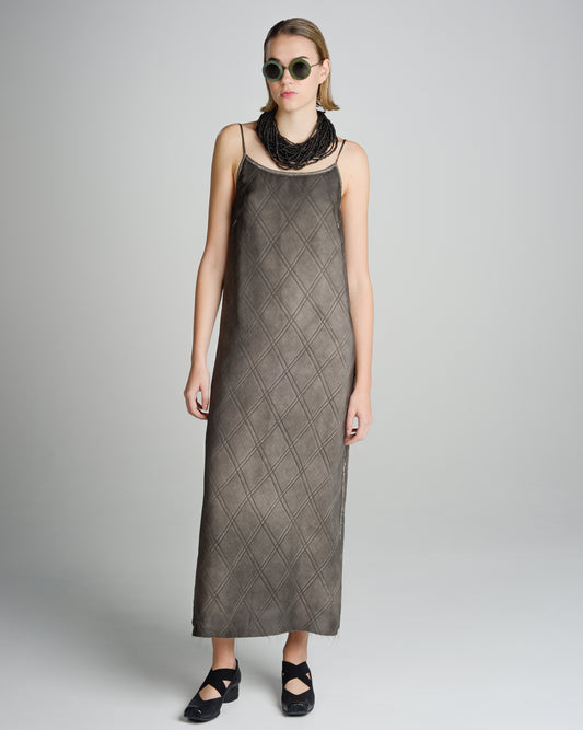Grey Brown Anaya Dress