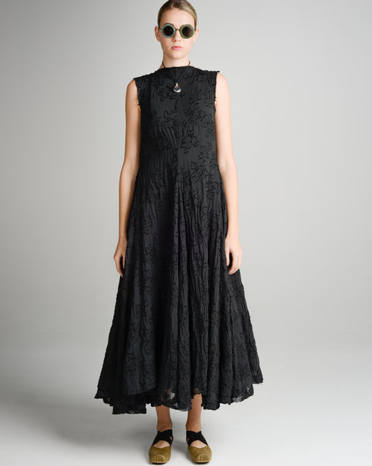 Black Cross Flower Dress