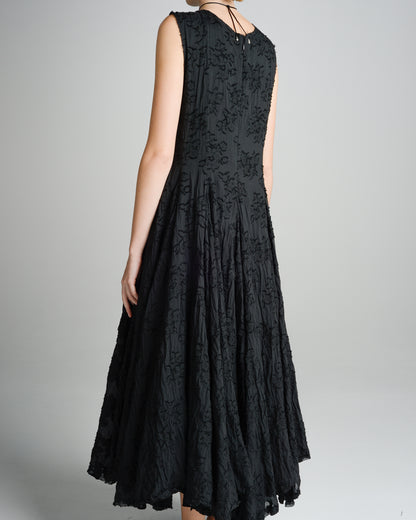 Black Cross Flower Dress