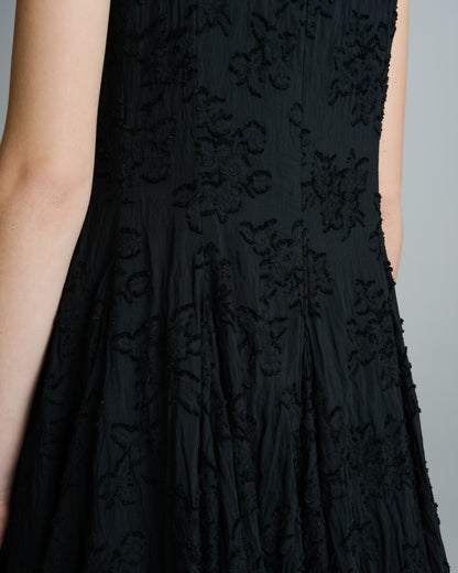 Black Cross Flower Dress