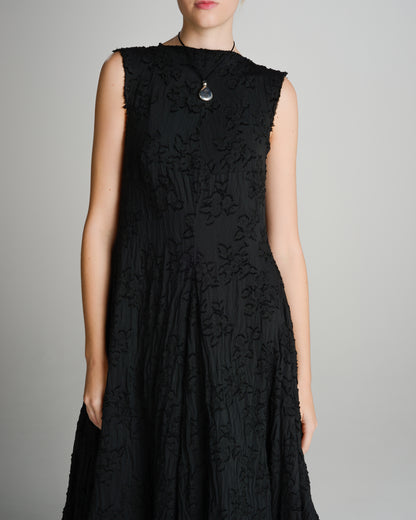 Black Cross Flower Dress