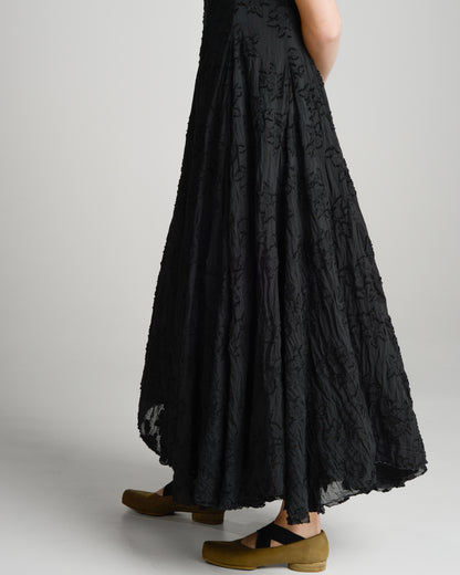 Black Cross Flower Dress