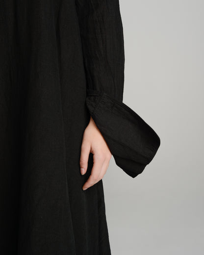 Black Oversized Long Sleeve Dress
