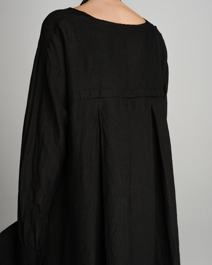 Black Oversized Long Sleeve Dress