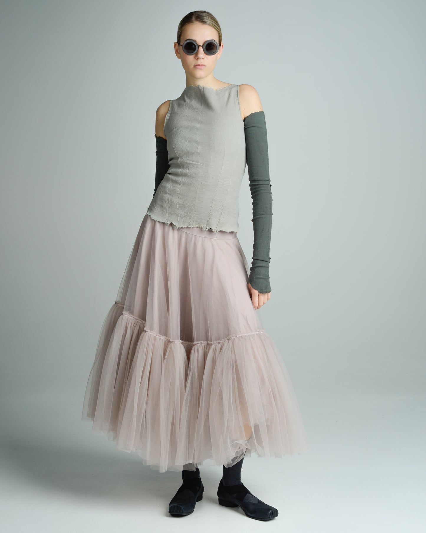 Rose Ruffle Tulle Skirt