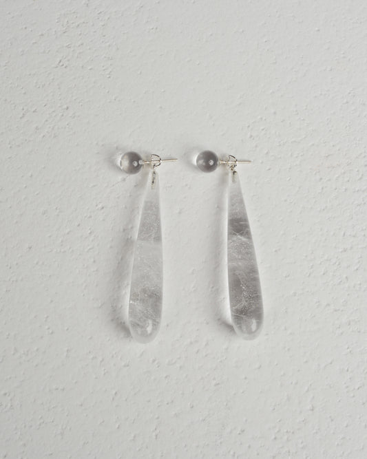 Large Quartz Angelika Earrings