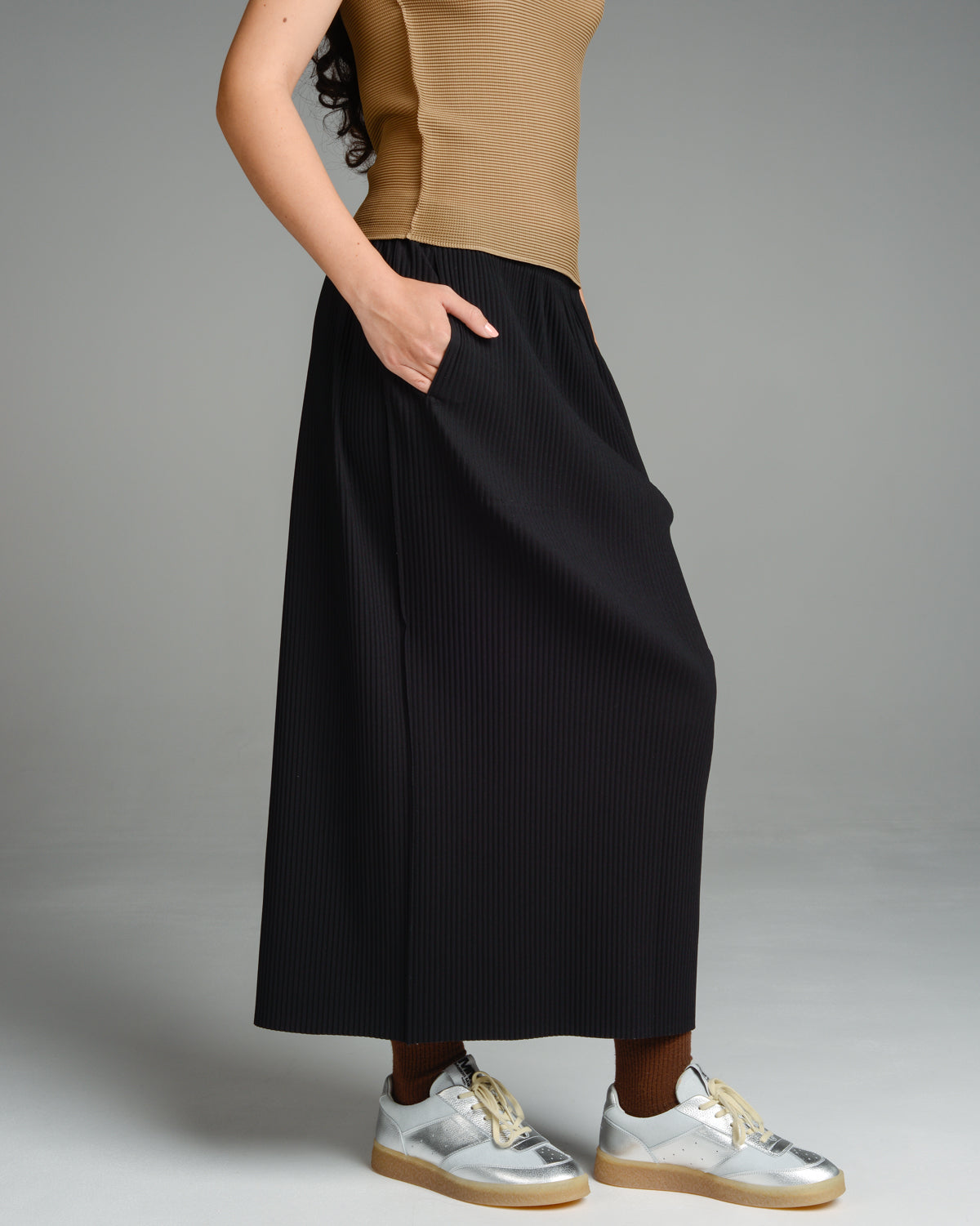 Black Long Pencil Skirt